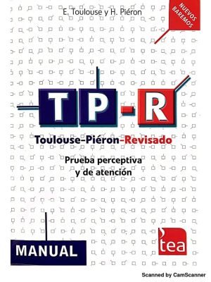TP-R Toulouse Piéron-R (Kit Completo) - Prueba perceptiva y de atención Revisado